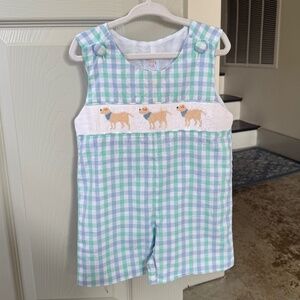 Stitchy Fish Smocked Lab Jon Jon